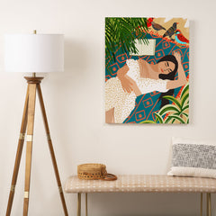 83 Oranges Beach Read Sleep Repeat Art Canvas