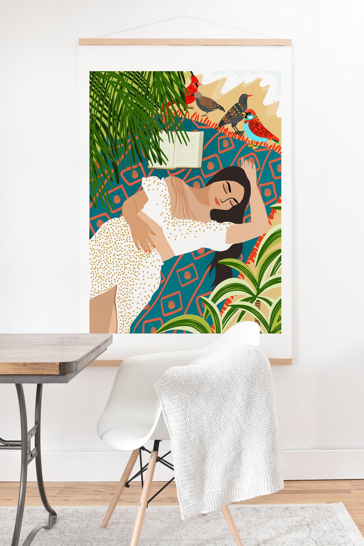 83 Oranges Beach Read Sleep Repeat Art Print And Hanger
