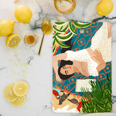 83 Oranges Beach Read Sleep Repeat Cutting Board Rectangle