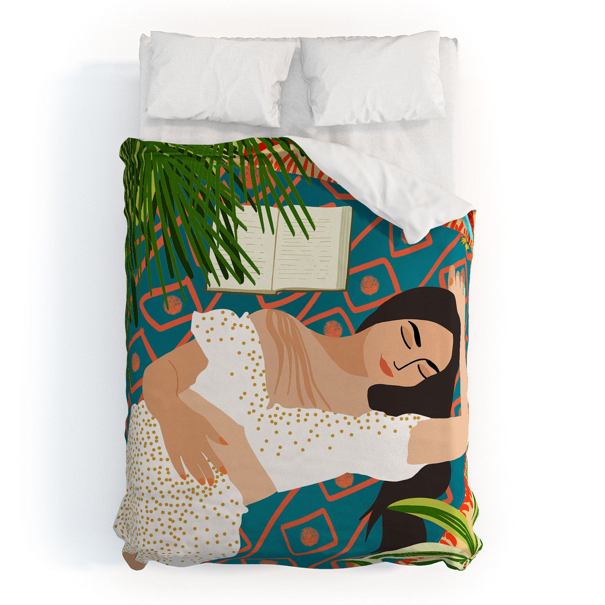 83 Oranges Beach Read Sleep Repeat Duvet Cover