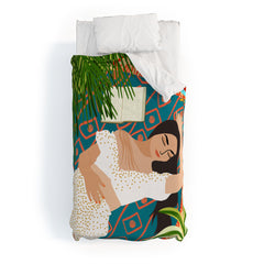 83 Oranges Beach Read Sleep Repeat Duvet Cover