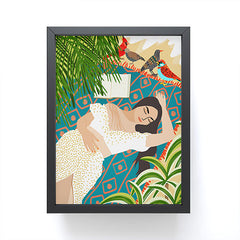 83 Oranges Beach Read Sleep Repeat Framed Mini Art Print