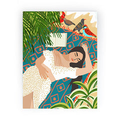 83 Oranges Beach Read Sleep Repeat Mini Art Print