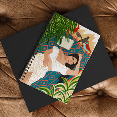 83 Oranges Beach Read Sleep Repeat Spiral Notebook