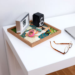 83 Oranges Beach Read Sleep Repeat Square Tray