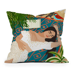 83 Oranges Beach Read Sleep Repeat Outdoor Throw Pillow