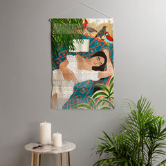 83 Oranges Beach Read Sleep Repeat Wall Hanging Portrait
