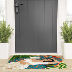 83 Oranges Beach Read Sleep Repeat Welcome Mat