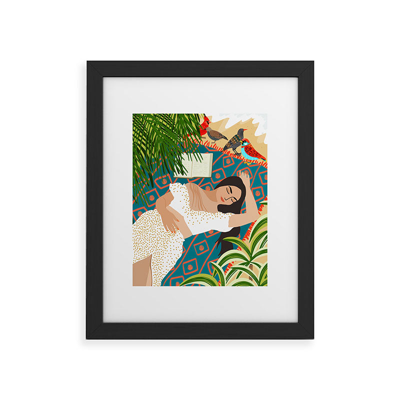 83 Oranges Beach Read Sleep Repeat Framed Art Print