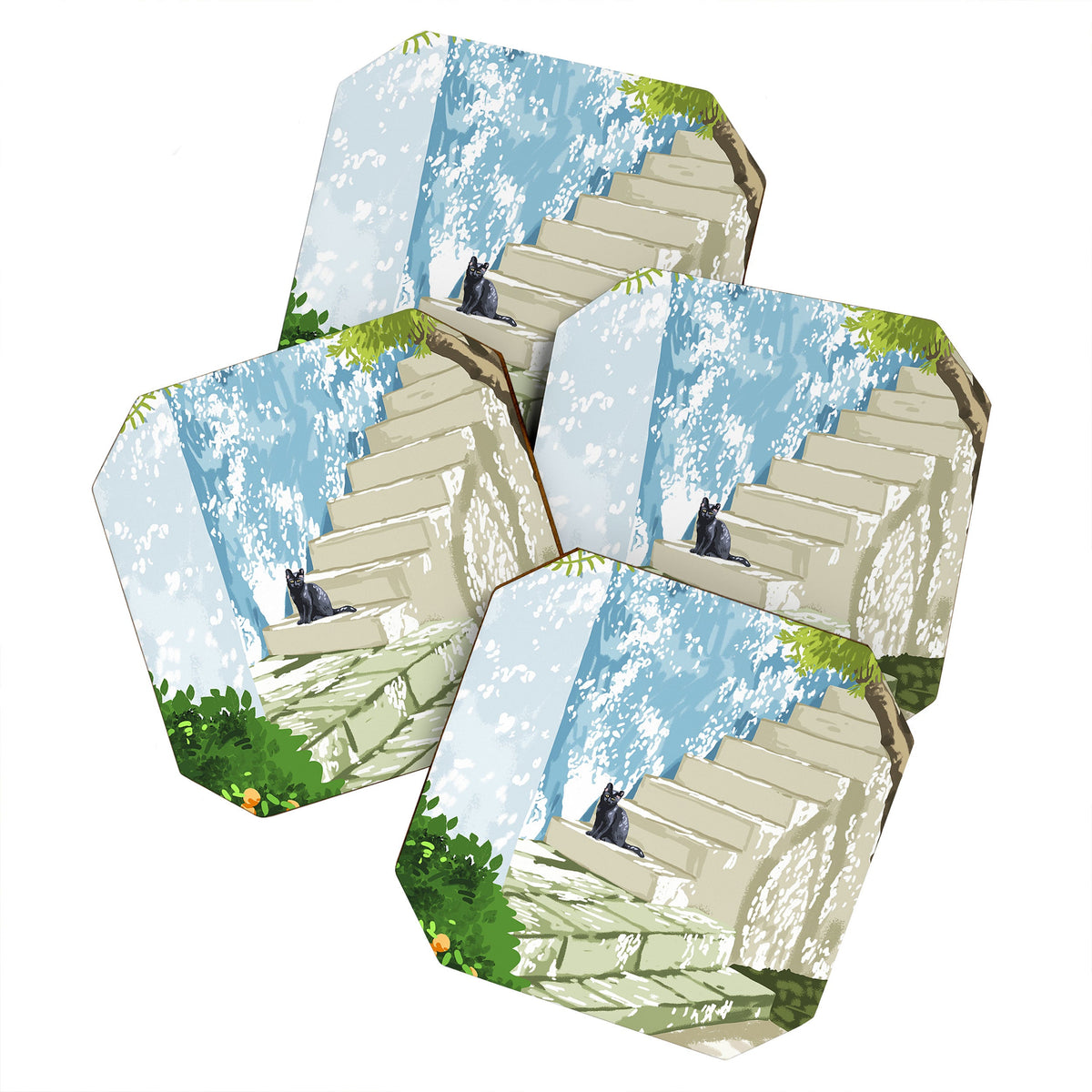 83 Oranges Being a person Coaster Set