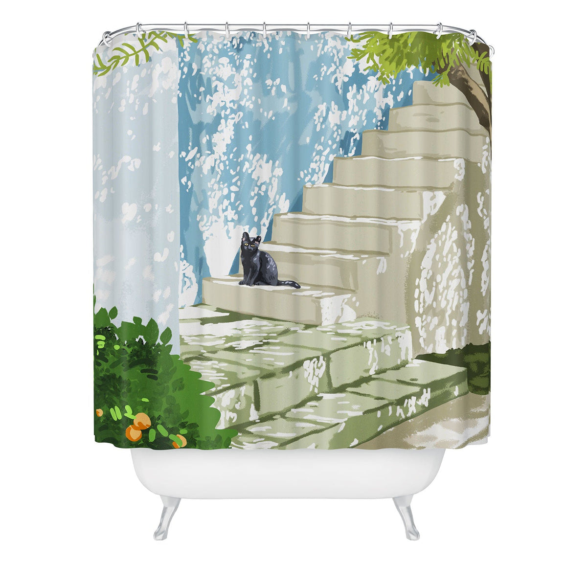 83 Oranges Being a person Shower Curtain