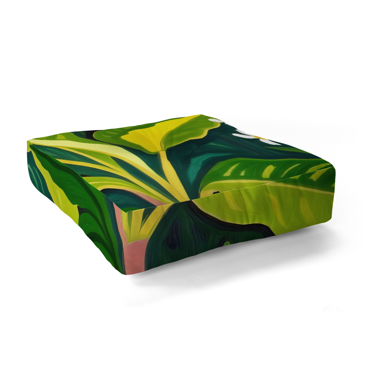 83 Oranges Beneath The Jungle Canopy Floor Pillow Square