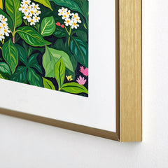 83 Oranges Beneath The Jungle Canopy Metal Framed Art Print