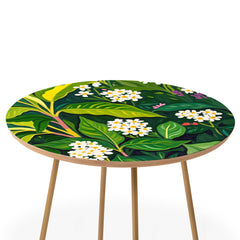 83 Oranges Beneath The Jungle Canopy Round Side Table