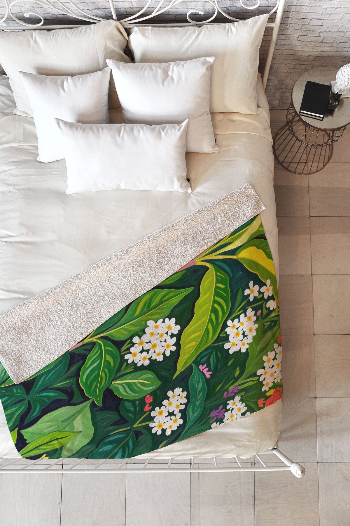 83 Oranges Beneath The Jungle Canopy Fleece Throw Blanket
