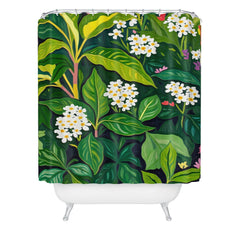 83 Oranges Beneath The Jungle Canopy Shower Curtain