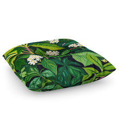 83 Oranges Beneath The Jungle Canopy Floor Pillow Square