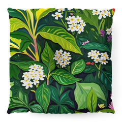83 Oranges Beneath The Jungle Canopy Floor Pillow Square