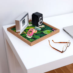 83 Oranges Beneath The Jungle Canopy Square Tray