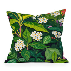 83 Oranges Beneath The Jungle Canopy Throw Pillow