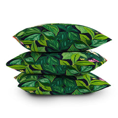 83 Oranges Beneath The Jungle Canopy Throw Pillow