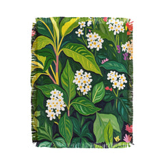83 Oranges Beneath The Jungle Canopy Throw Blanket