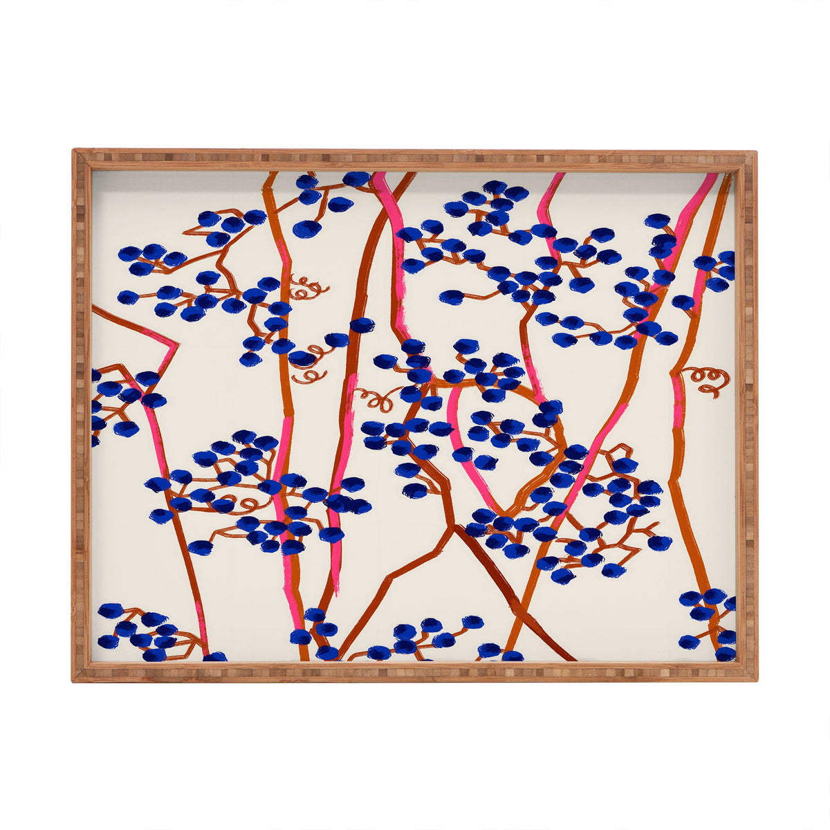 83 Oranges Berry Summer Rectangular Tray