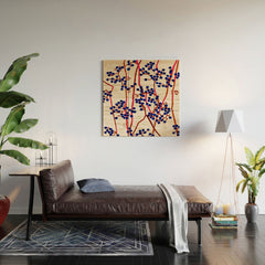 83 Oranges Berry Summer Wood Wall Mural