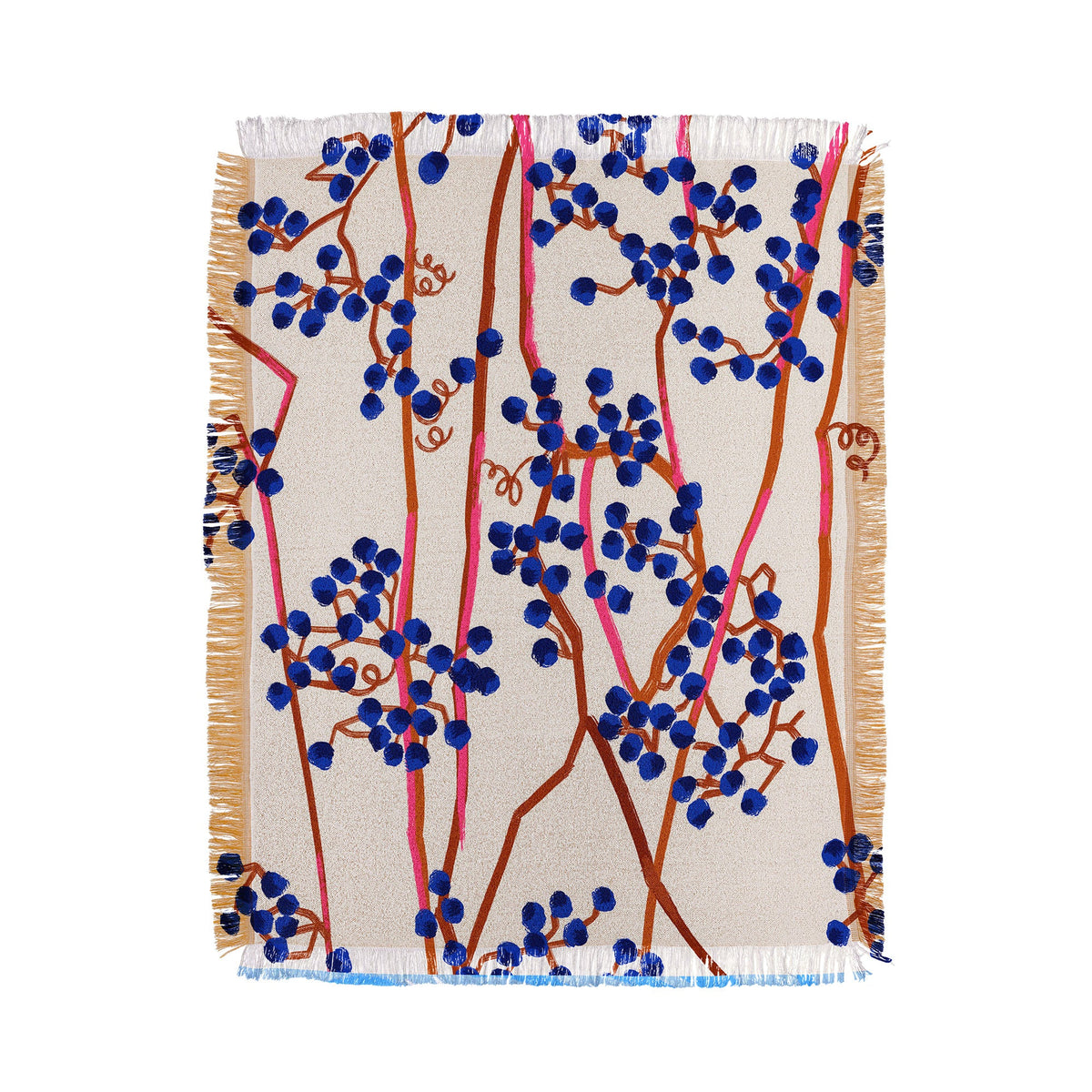 83 Oranges Berry Summer Throw Blanket