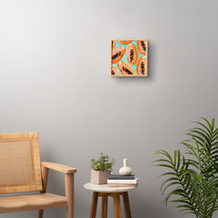 83 Oranges Big Papaya Watercolor Painting Framed Wall Art