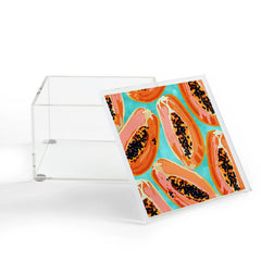83 Oranges Big Papaya Watercolor Painting Acrylic Box