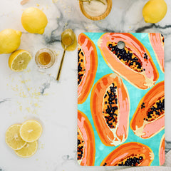 83 Oranges Big Papaya Watercolor Painting Cutting Board Rectangle