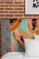 83 Oranges Big Papaya Watercolor Painting Tapestry