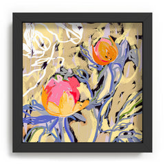 83 Oranges Blooms in The Butter Forest Recessed Framing Square