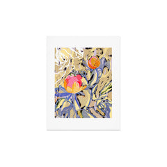 83 Oranges Blooms in The Butter Forest Art Print