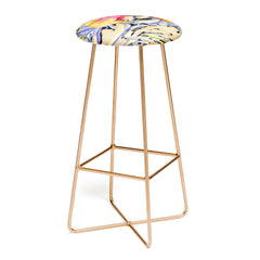 83 Oranges Blooms in The Butter Forest Bar Stool