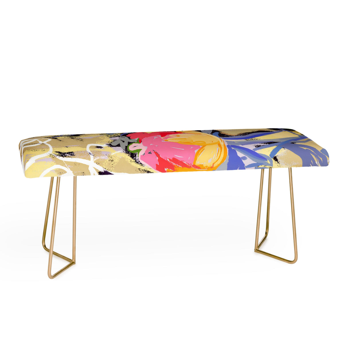 83 Oranges Blooms in The Butter Forest Bench