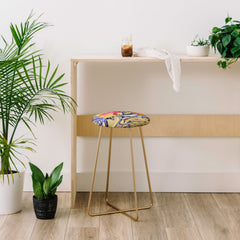 83 Oranges Blooms in The Butter Forest Counter Stool