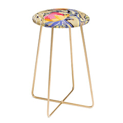 83 Oranges Blooms in The Butter Forest Counter Stool