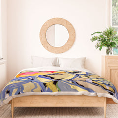 83 Oranges Blooms in The Butter Forest Duvet Cover
