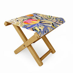 83 Oranges Blooms in The Butter Forest Folding Stool