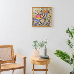 83 Oranges Blooms in The Butter Forest Framed Wall Art