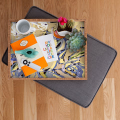 83 Oranges Blooms in The Butter Forest Rectangular Tray