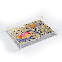83 Oranges Blooms in The Butter Forest Acrylic Tray