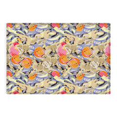 83 Oranges Blooms in The Butter Forest Outdoor Rug