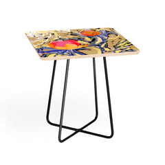 83 Oranges Blooms in The Butter Forest Side Table