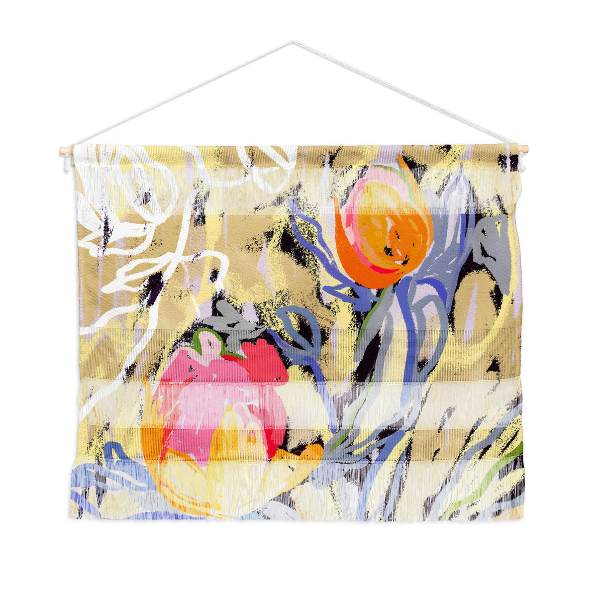 83 Oranges Blooms in The Butter Forest Wall Hanging Landscape