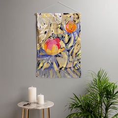 83 Oranges Blooms in The Butter Forest Wall Hanging Portrait