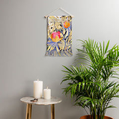 83 Oranges Blooms in The Butter Forest Wall Hanging Portrait