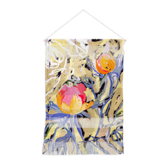 83 Oranges Blooms in The Butter Forest Wall Hanging Portrait